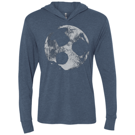 T-Shirts Indigo / X-Small Brothers Moon Triblend Long Sleeve Hoodie Tee