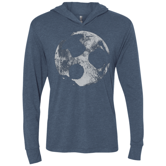 T-Shirts Indigo / X-Small Brothers Moon Triblend Long Sleeve Hoodie Tee