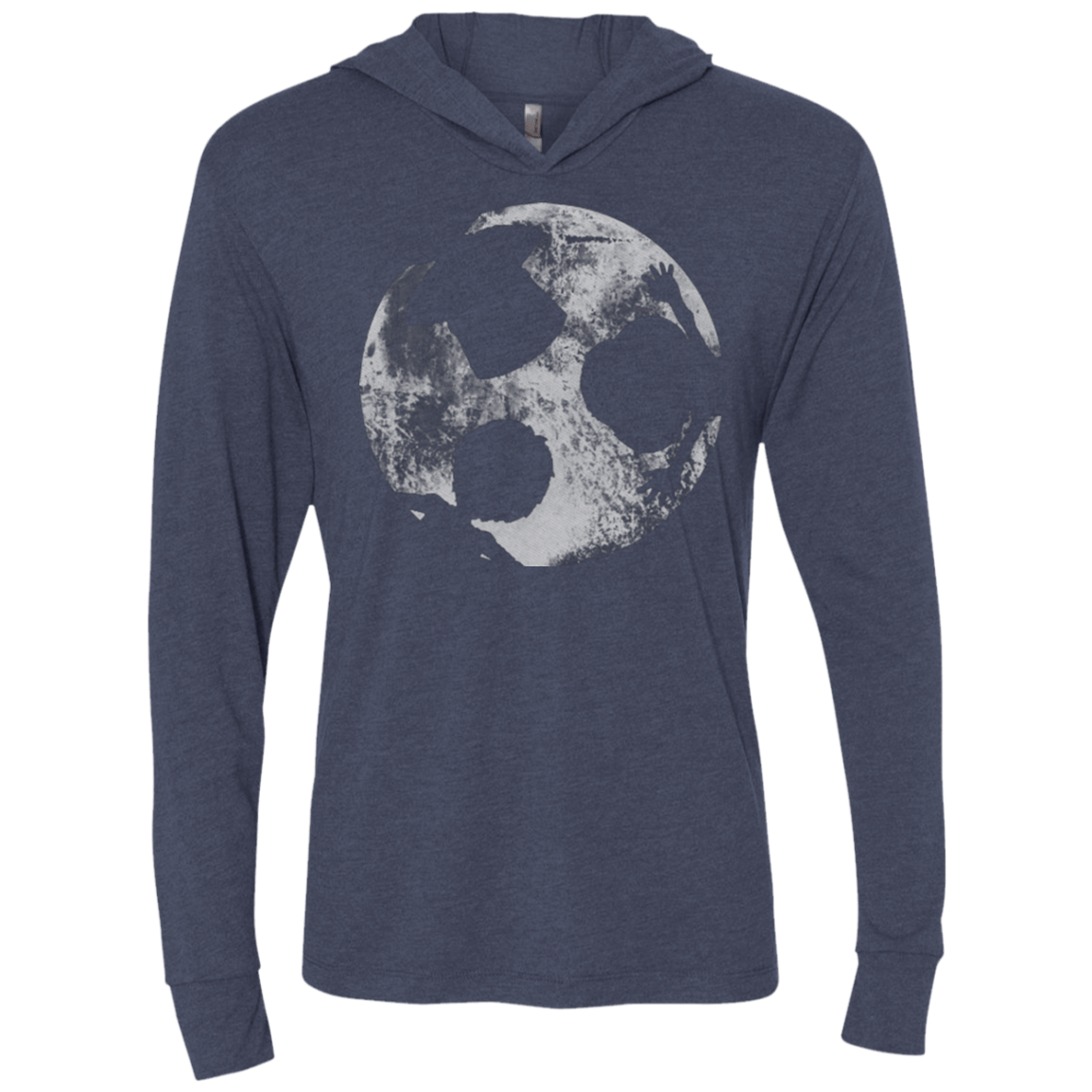 T-Shirts Vintage Navy / X-Small Brothers Moon Triblend Long Sleeve Hoodie Tee