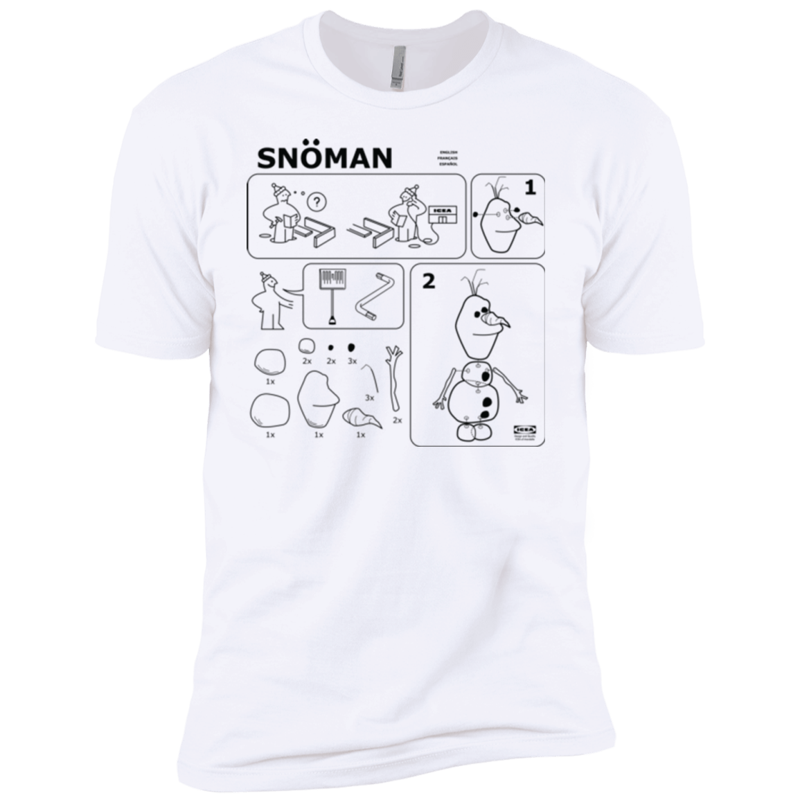 T-Shirts White / YXS Build a Snowman Boys Premium T-Shirt