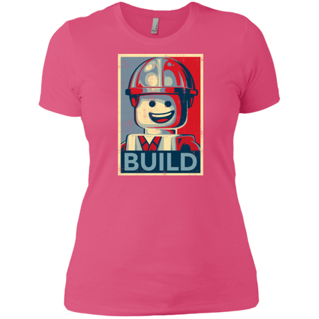 T-Shirts Hot Pink / X-Small Build Women's Premium T-Shirt