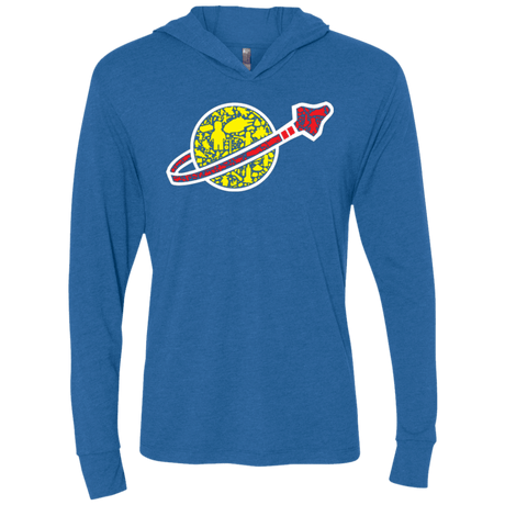 T-Shirts Vintage Royal / X-Small Building in Space Triblend Long Sleeve Hoodie Tee