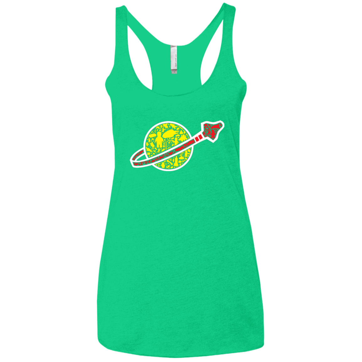 T-Shirts Envy / X-Small Building in Space Women's Triblend Racerback Tank