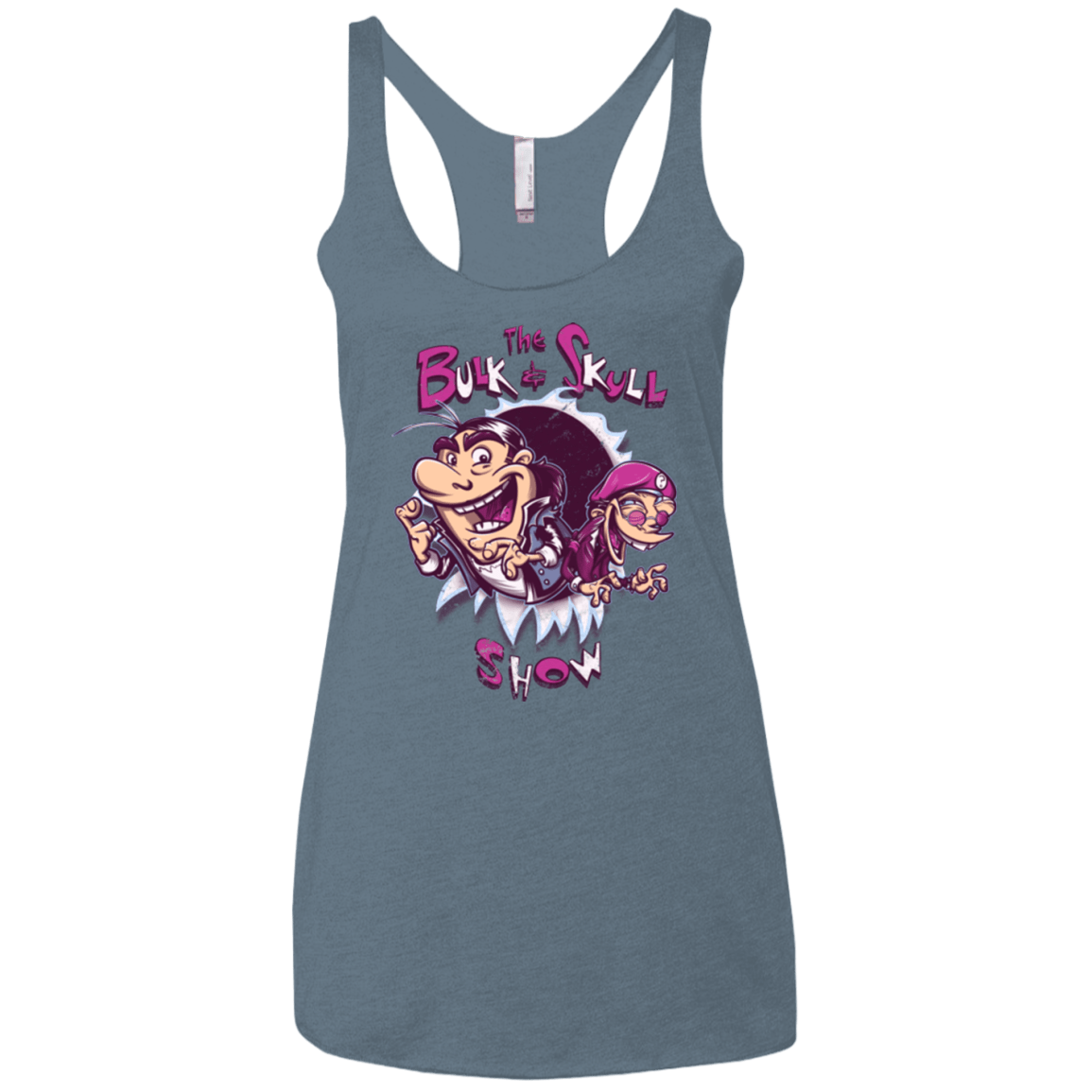T-Shirts Indigo / X-Small Bulk and Skull Show Women's Triblend Racerback Tank
