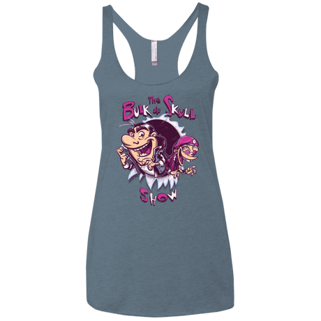 T-Shirts Indigo / X-Small Bulk and Skull Show Women's Triblend Racerback Tank