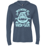 T-Shirts Indigo / X-Small Bumble Club Triblend Long Sleeve Hoodie Tee