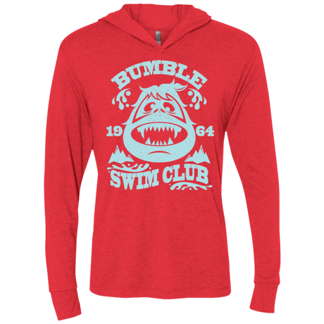 T-Shirts Vintage Red / X-Small Bumble Club Triblend Long Sleeve Hoodie Tee