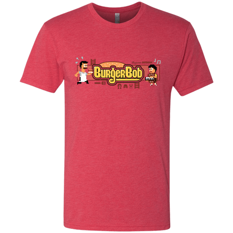 T-Shirts Vintage Red / Small Burger Bob Men's Triblend T-Shirt