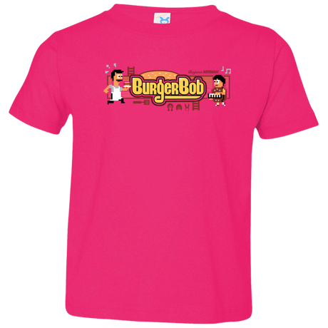 T-Shirts Hot Pink / 2T Burger Bob Toddler Premium T-Shirt