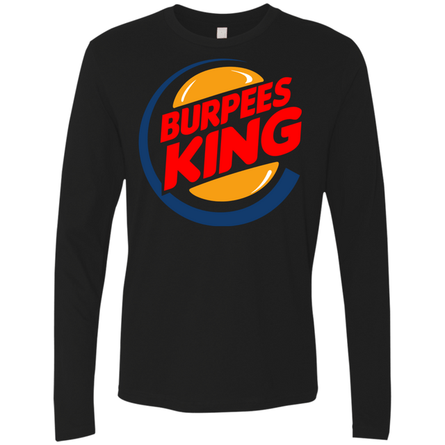 T-Shirts Black / Small Burpees King Men's Premium Long Sleeve