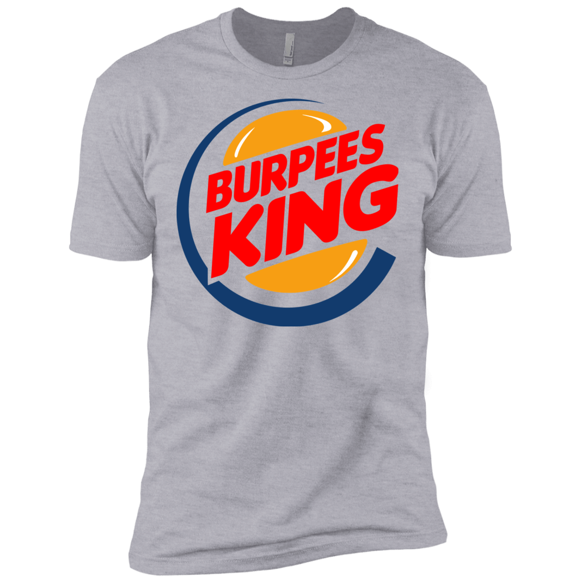 T-Shirts Heather Grey / X-Small Burpees King Men's Premium T-Shirt
