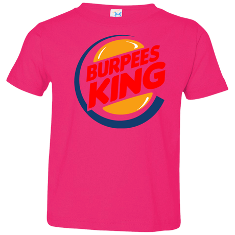 T-Shirts Hot Pink / 2T Burpees King Toddler Premium T-Shirt