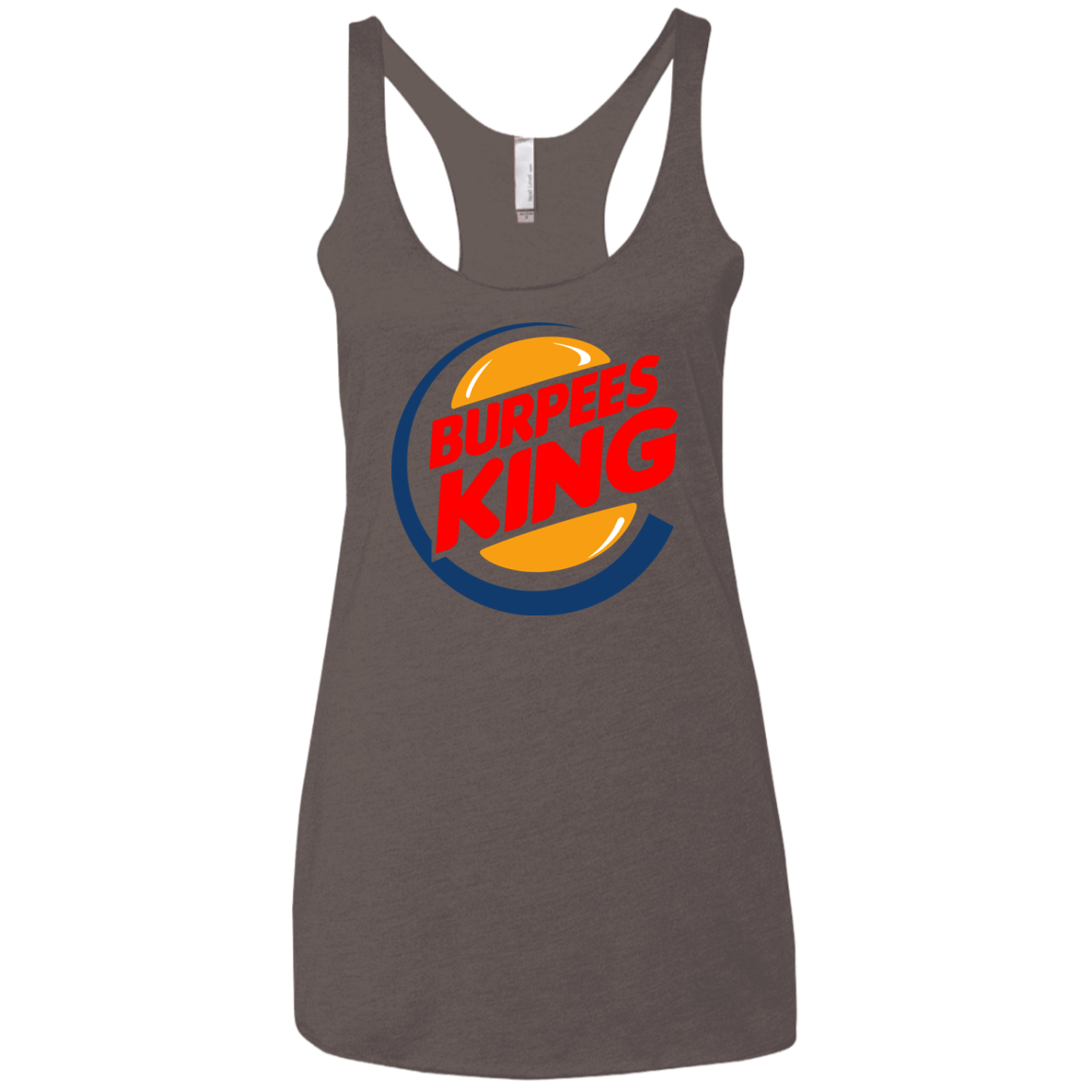 T-Shirts Macchiato / X-Small Burpees King Women's Triblend Racerback Tank