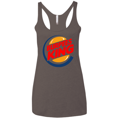 T-Shirts Macchiato / X-Small Burpees King Women's Triblend Racerback Tank