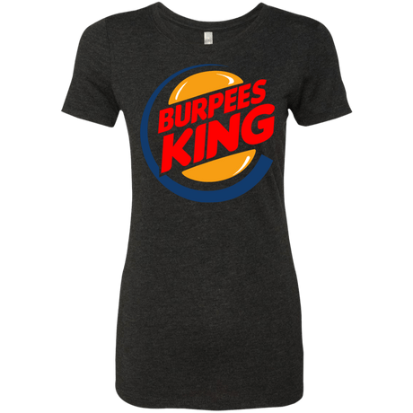 T-Shirts Vintage Black / Small Burpees King Women's Triblend T-Shirt