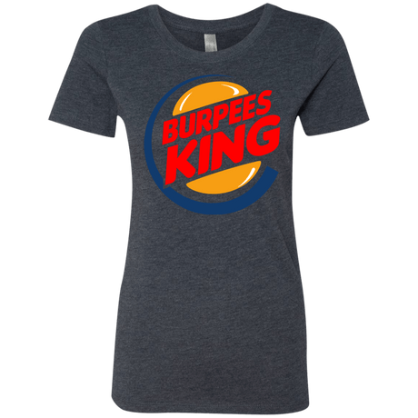 T-Shirts Vintage Navy / Small Burpees King Women's Triblend T-Shirt