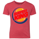 T-Shirts Vintage Red / YXS Burpees King Youth Triblend T-Shirt