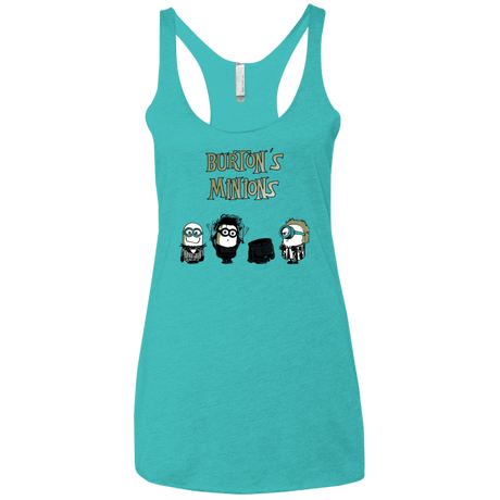 T-Shirts Tahiti Blue / X-Small Burton's Minions Women's Triblend Racerback Tank