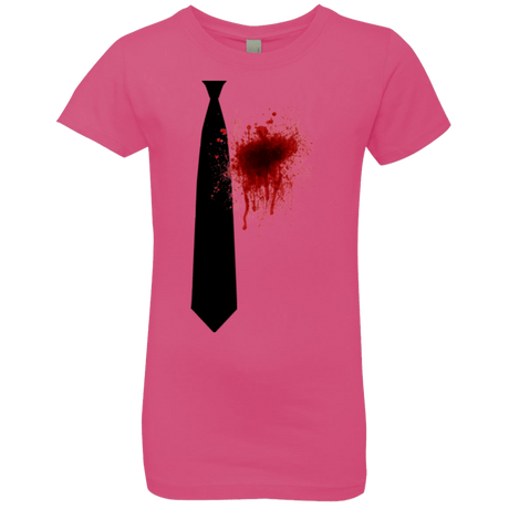 T-Shirts Hot Pink / YXS Butcher tie Girls Premium T-Shirt