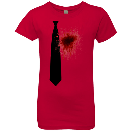 T-Shirts Red / YXS Butcher tie Girls Premium T-Shirt