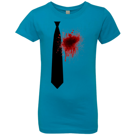 T-Shirts Turquoise / YXS Butcher tie Girls Premium T-Shirt