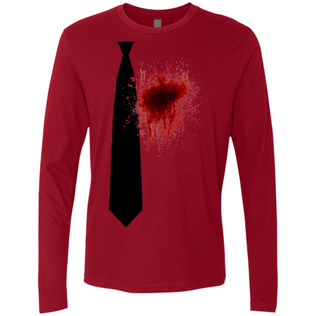 T-Shirts Cardinal / Small Butcher tie Men's Premium Long Sleeve