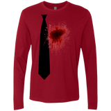 T-Shirts Cardinal / Small Butcher tie Men's Premium Long Sleeve