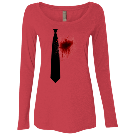 T-Shirts Vintage Red / Small Butcher tie Women's Triblend Long Sleeve Shirt