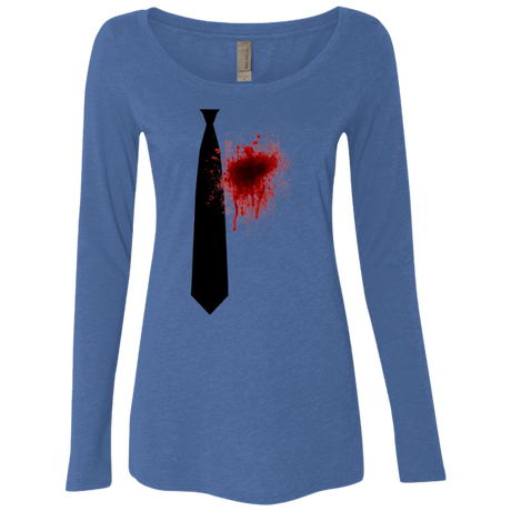 T-Shirts Vintage Royal / Small Butcher tie Women's Triblend Long Sleeve Shirt