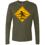 T-Shirts Military Green / Small Cactuar Crossing Men's Premium Long Sleeve