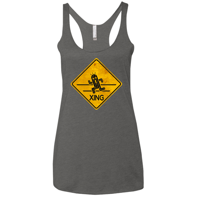 T-Shirts Premium Heather / X-Small Cactuar Crossing Women's Triblend Racerback Tank