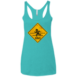 T-Shirts Tahiti Blue / X-Small Cactuar Crossing Women's Triblend Racerback Tank