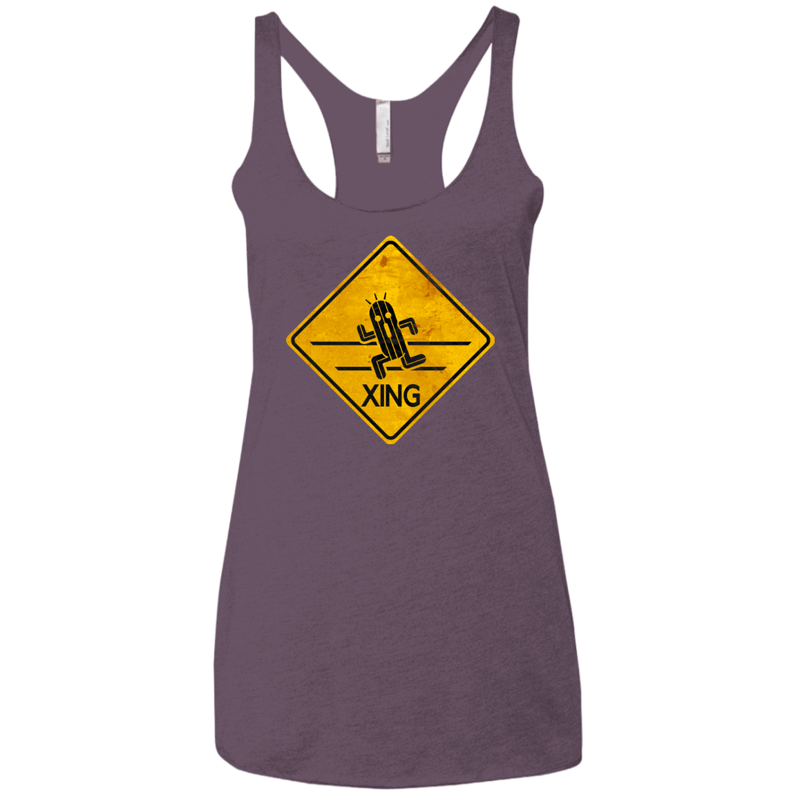 T-Shirts Vintage Purple / X-Small Cactuar Crossing Women's Triblend Racerback Tank