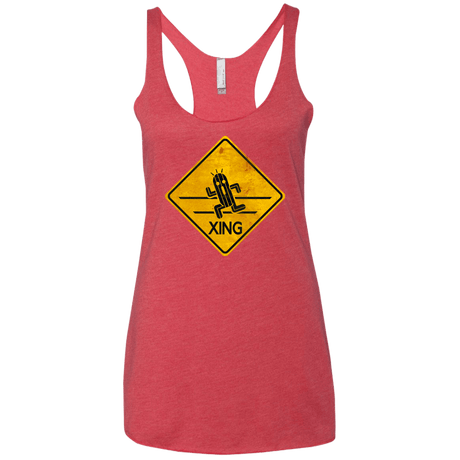 T-Shirts Vintage Red / X-Small Cactuar Crossing Women's Triblend Racerback Tank