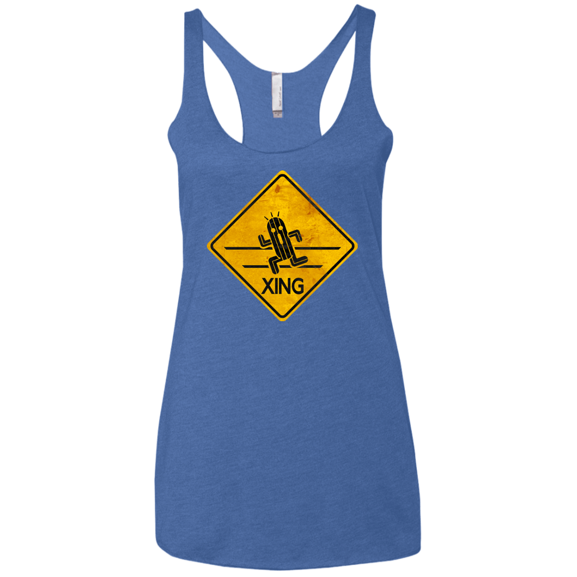 T-Shirts Vintage Royal / X-Small Cactuar Crossing Women's Triblend Racerback Tank