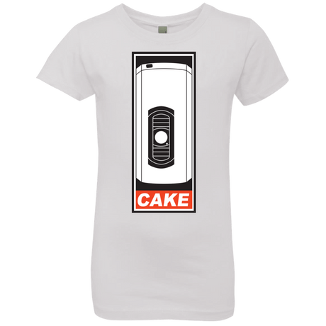 T-Shirts White / YXS Cake is a Lie Girls Premium T-Shirt