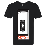 T-Shirts Black / X-Small Cake is a Lie Men's Premium V-Neck