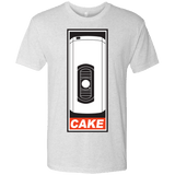 T-Shirts Heather White / Small Cake is a Lie Men's Triblend T-Shirt