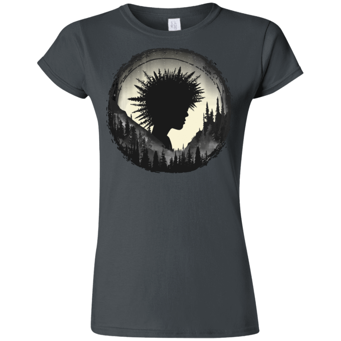 T-Shirts Charcoal / S Camp Hair Junior Slimmer-Fit T-Shirt