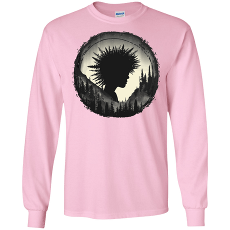 T-Shirts Light Pink / S Camp Hair Men's Long Sleeve T-Shirt