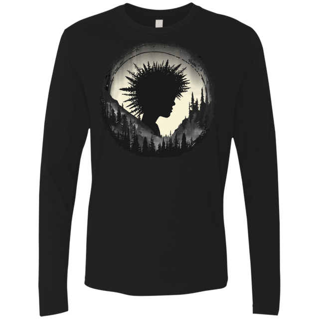 T-Shirts Black / S Camp Hair Men's Premium Long Sleeve