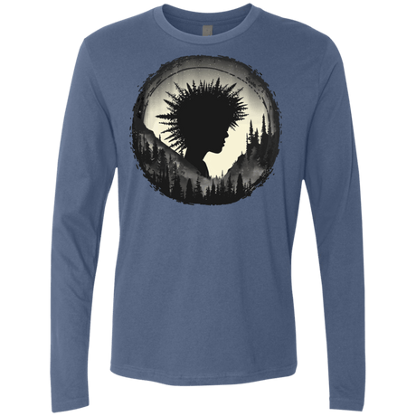 T-Shirts Indigo / S Camp Hair Men's Premium Long Sleeve