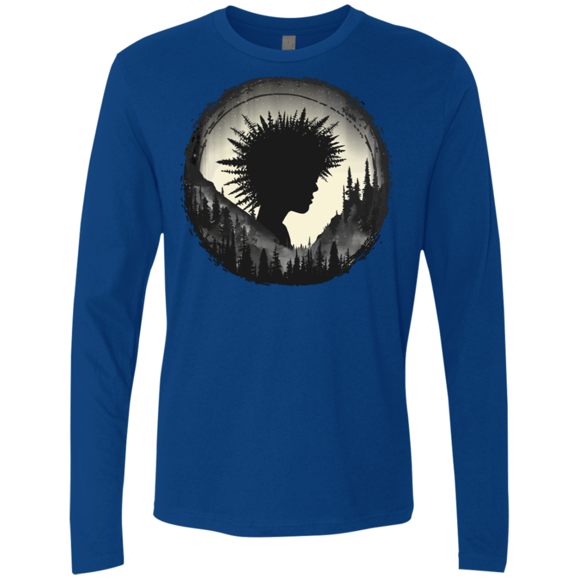 T-Shirts Royal / S Camp Hair Men's Premium Long Sleeve