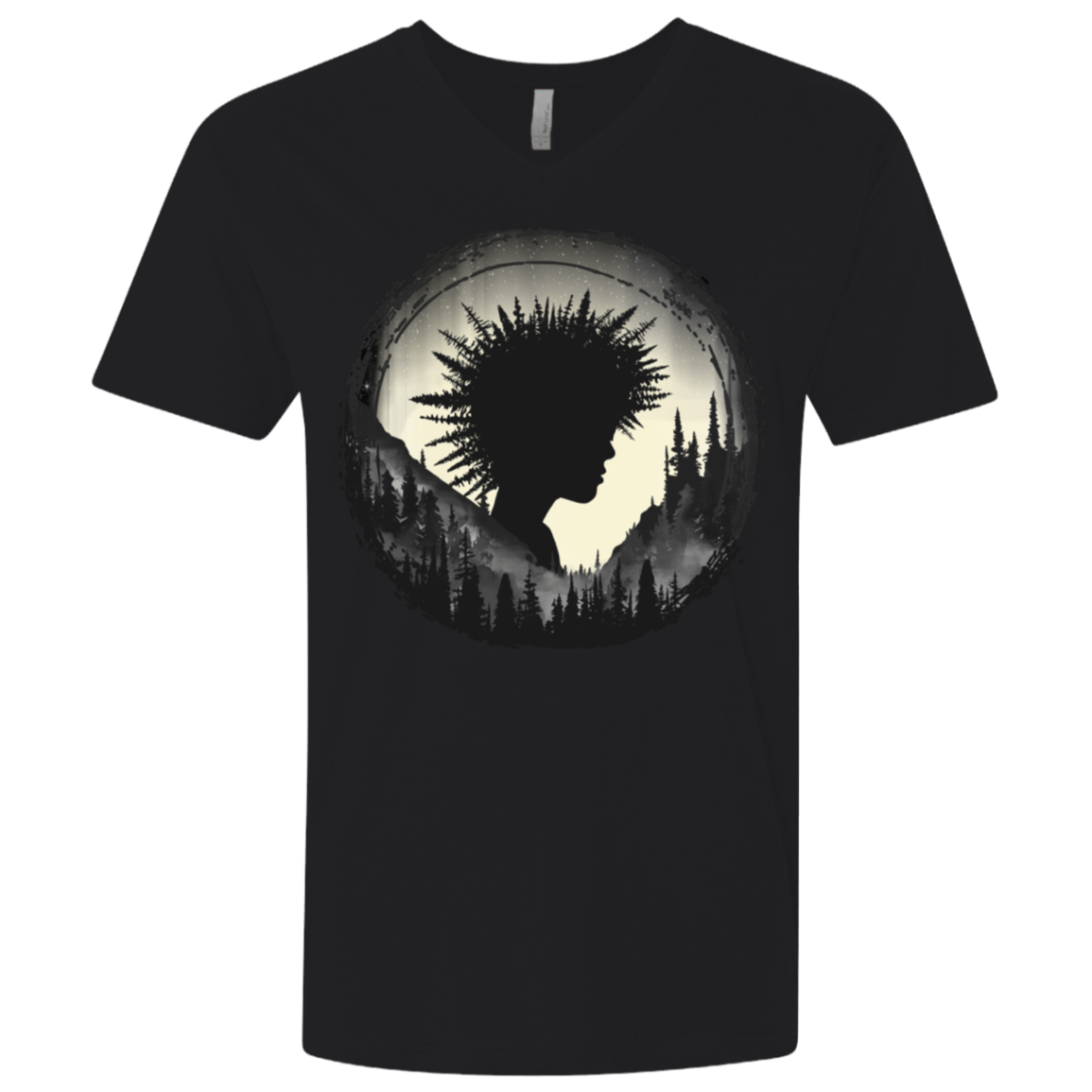 T-Shirts Black / X-Small Camp Hair Men's Premium V-Neck
