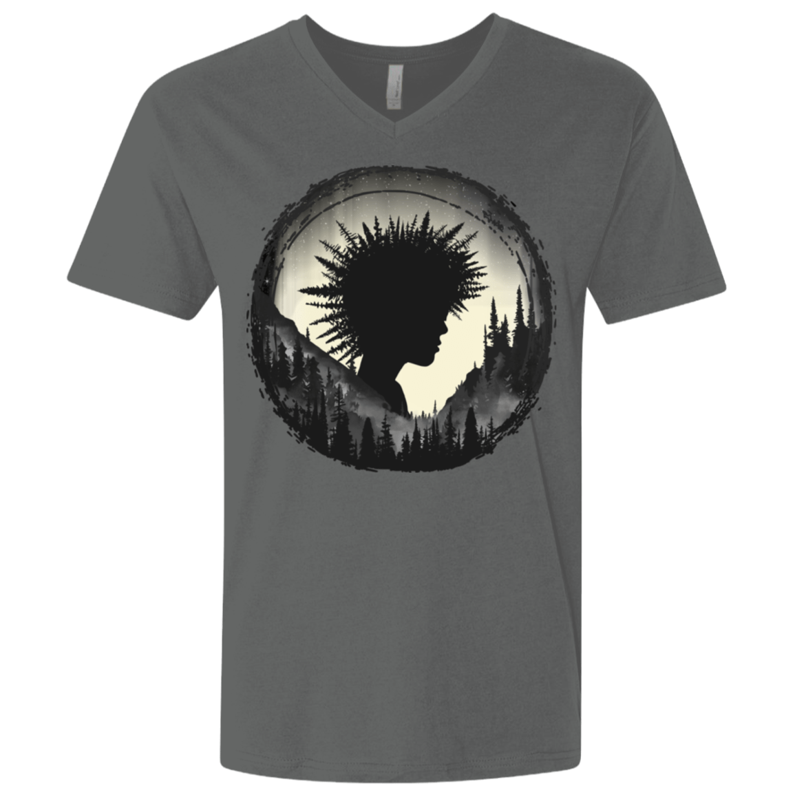 T-Shirts Heavy Metal / X-Small Camp Hair Men's Premium V-Neck