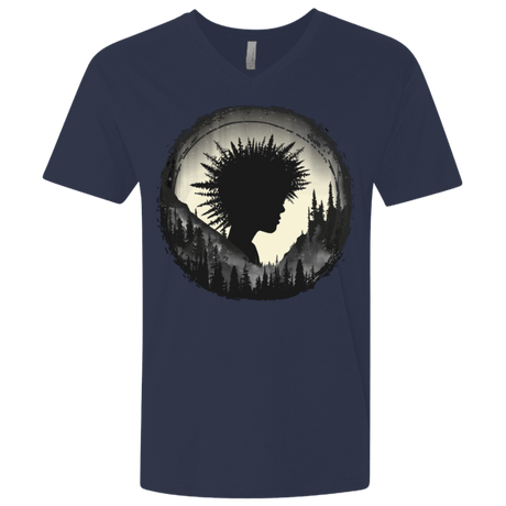 T-Shirts Midnight Navy / X-Small Camp Hair Men's Premium V-Neck