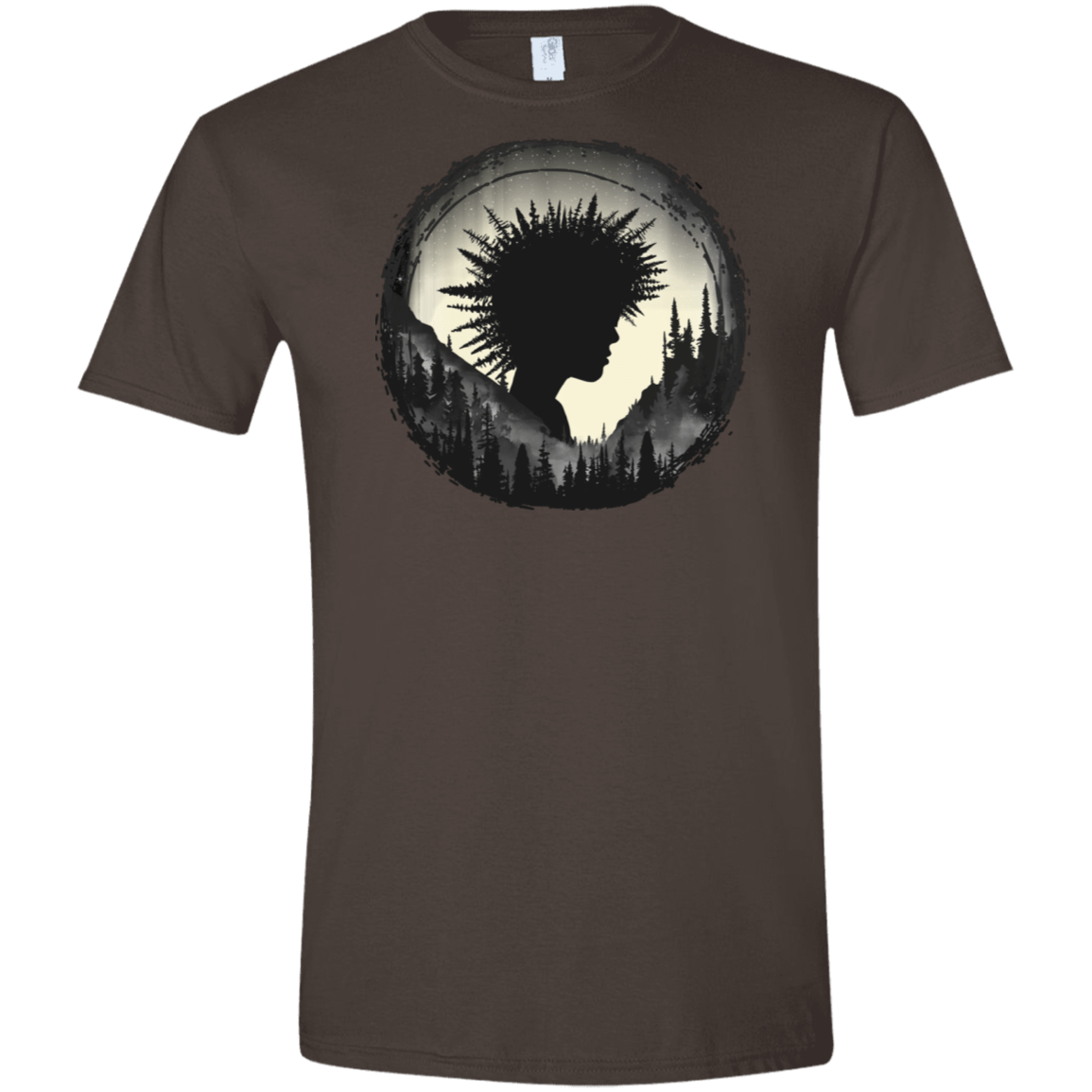 T-Shirts Dark Chocolate / S Camp Hair Men's Semi-Fitted Softstyle