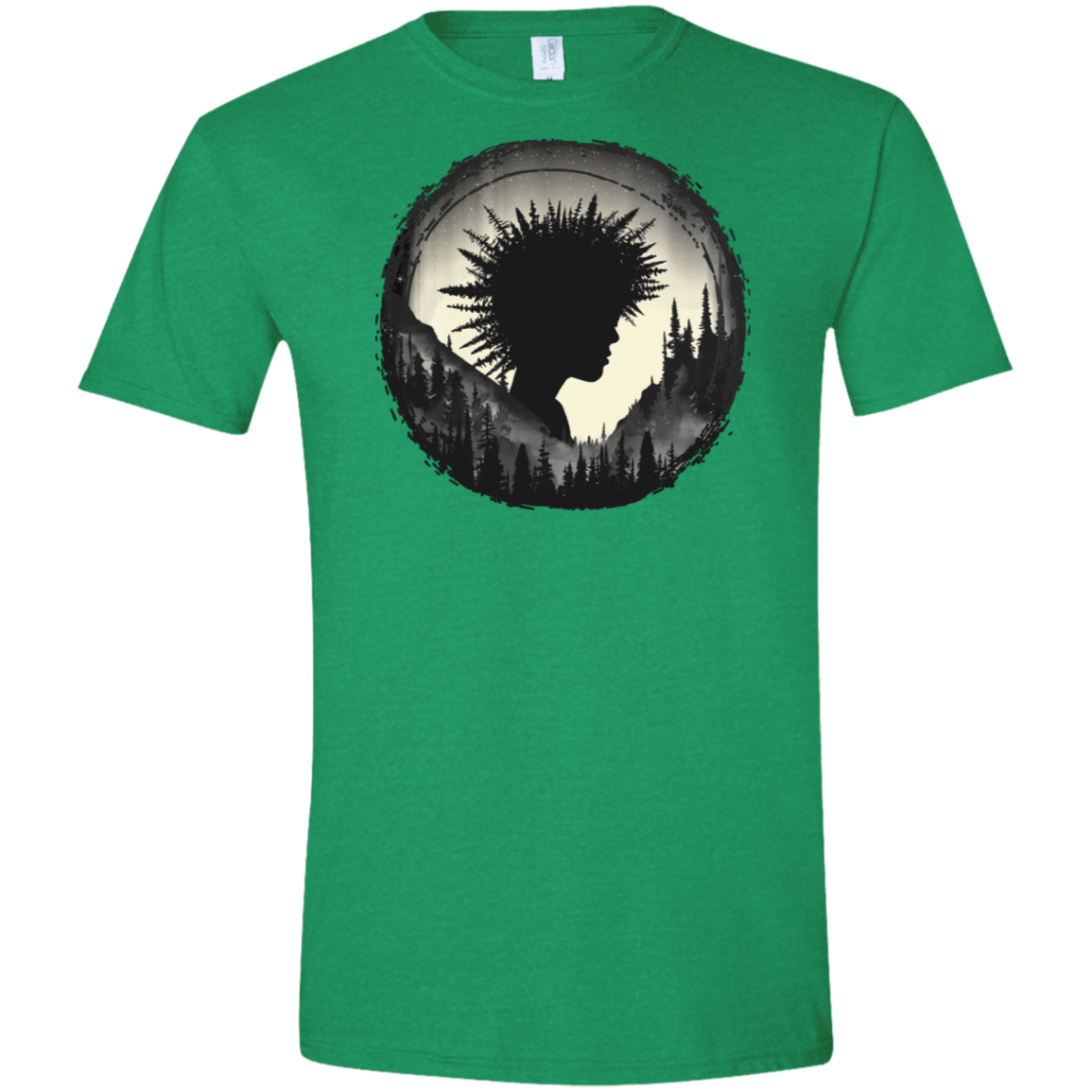 T-Shirts Heather Irish Green / S Camp Hair Men's Semi-Fitted Softstyle