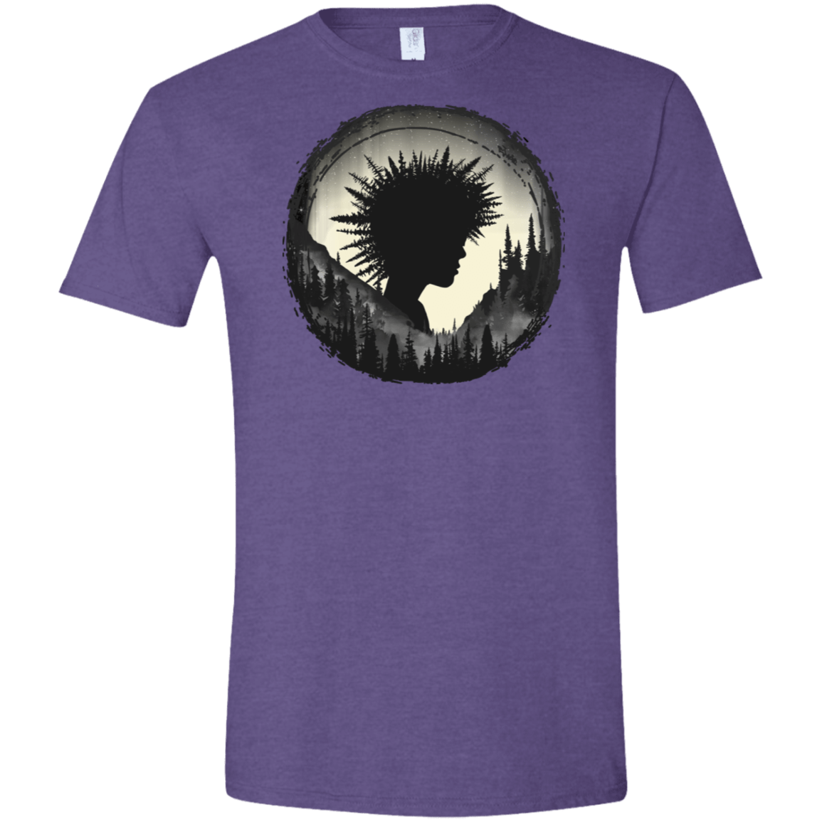 T-Shirts Heather Purple / S Camp Hair Men's Semi-Fitted Softstyle