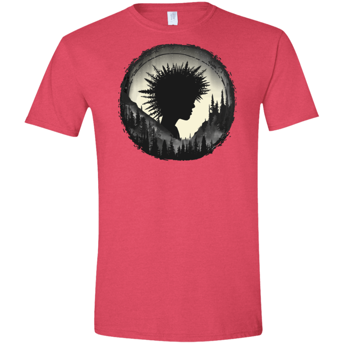 T-Shirts Heather Red / S Camp Hair Men's Semi-Fitted Softstyle